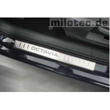 Накладки на пороги (Milotec) Skoda Octavia A7 (2013-)